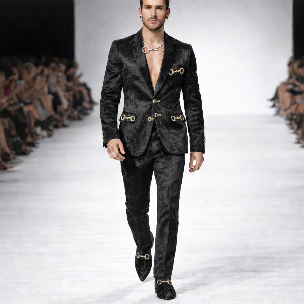 Pony Hair Mens Suit