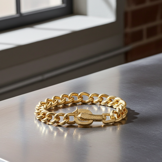 Authentic vintage Givenchy thick gold tone G Logo With Crystals Bracelet Length 7 inch.