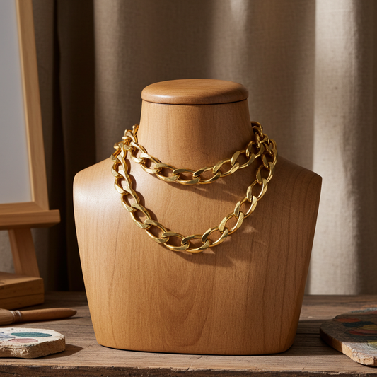 Christian Dior Gold Tone Link Chain.