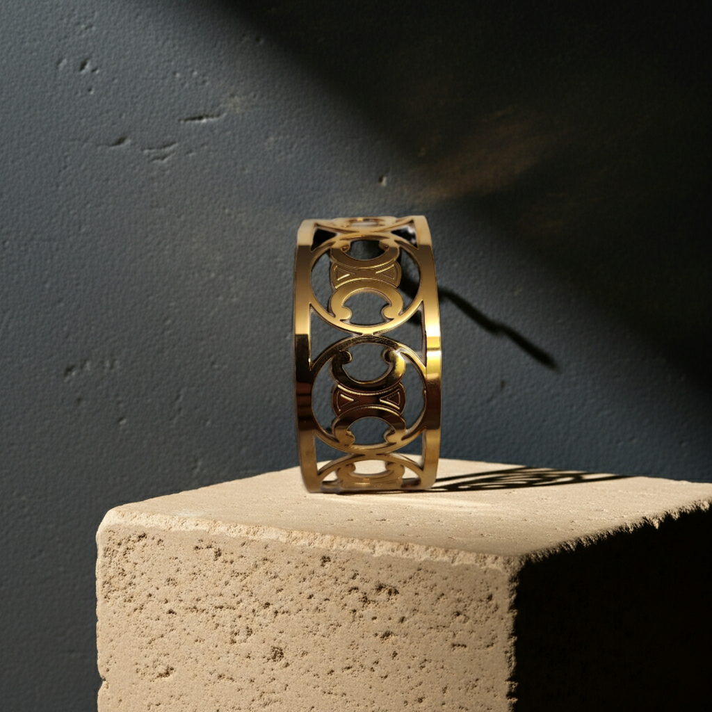 Celine Gold Cuff Bracelet