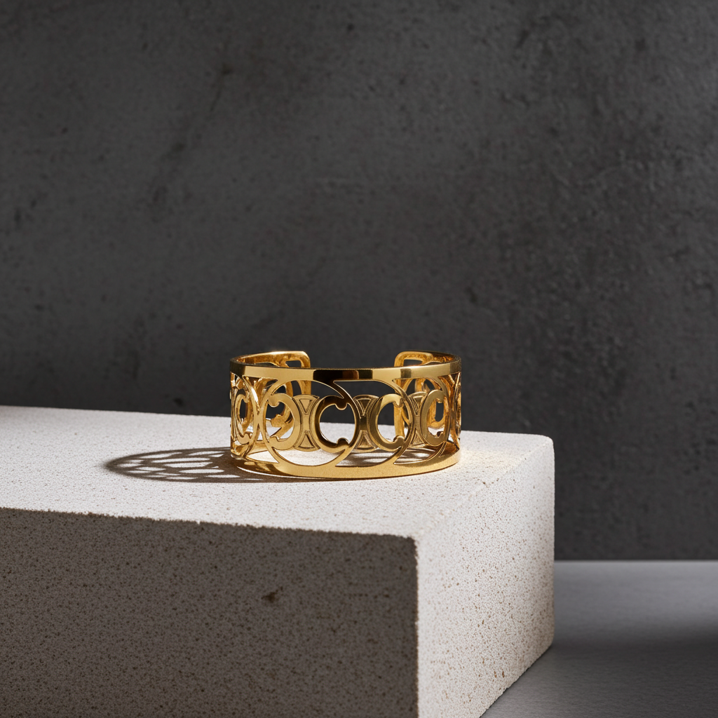Celine Gold Cuff Bracelet