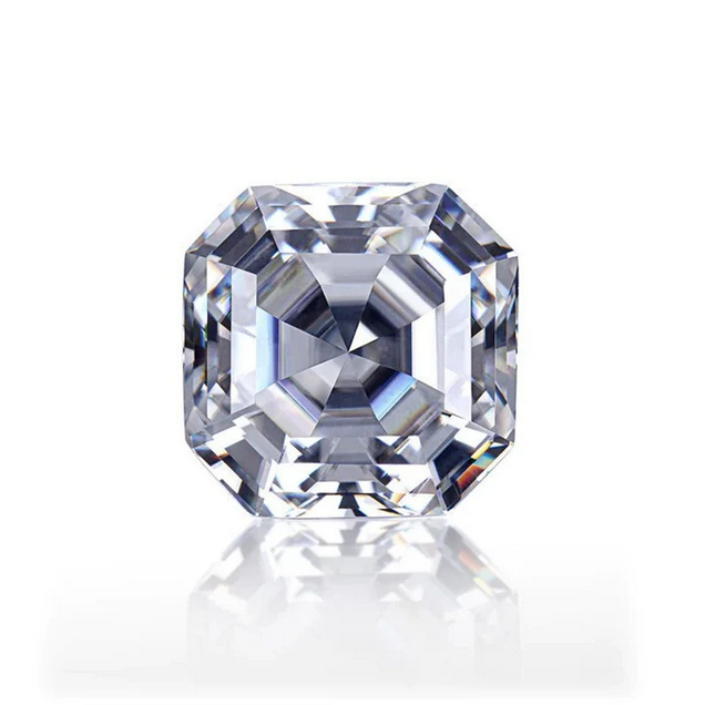 10ct Asscher Cut  loose moissanite diamond