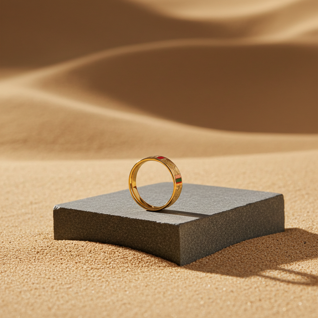 Gucci Size 10 gold tone logo ring