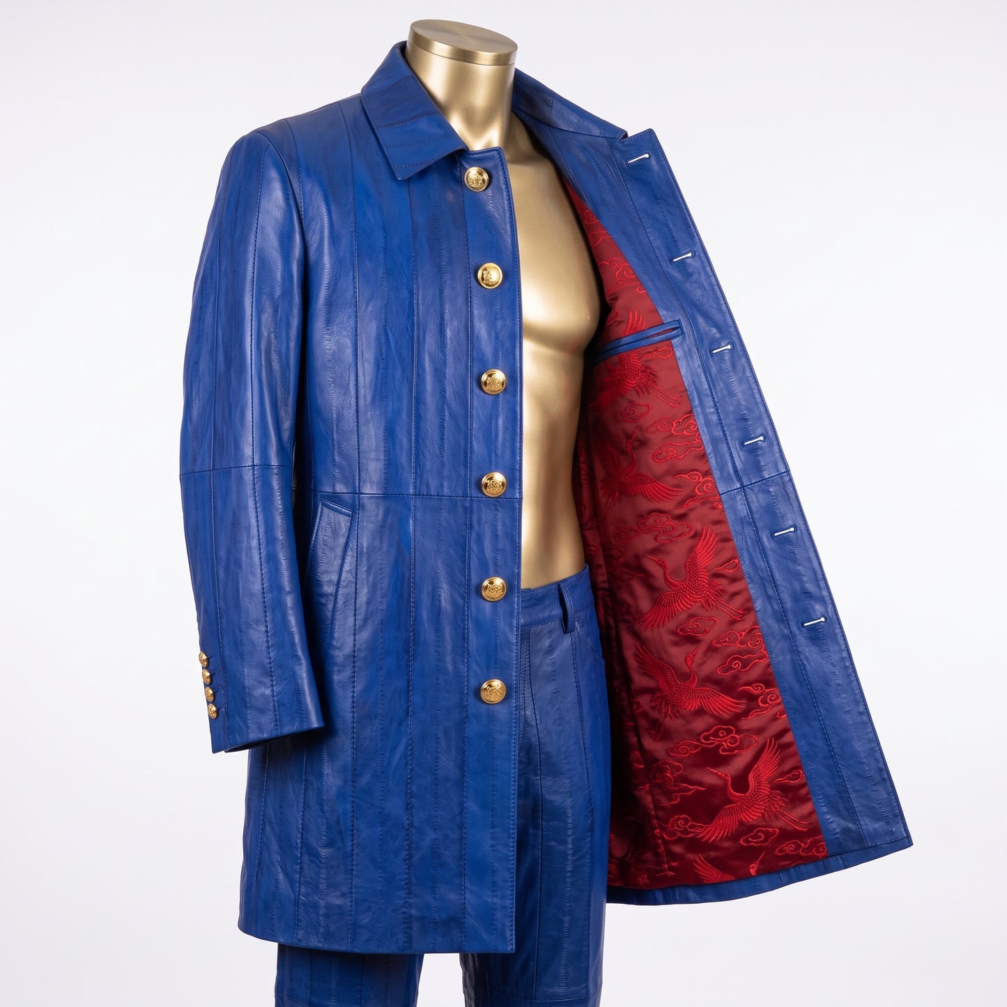 Mens Eel Leather Suit