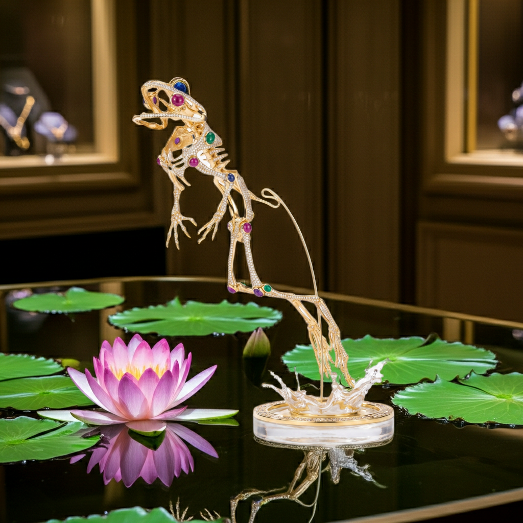 Another animated herpetology and entomology jewelry display