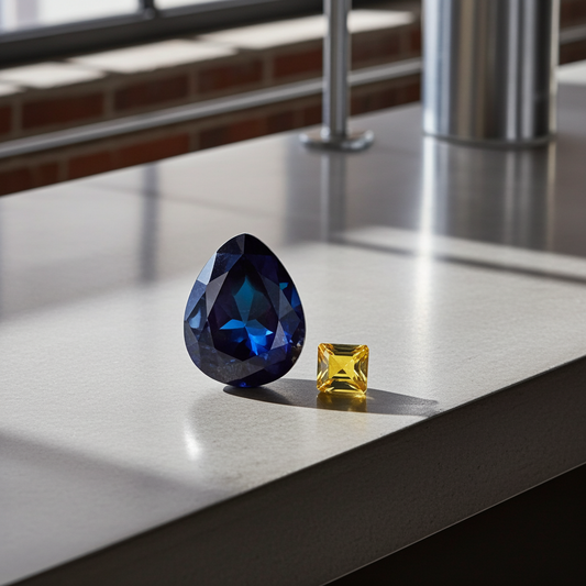 10 Carat Tear Drop Faceted Amethyst for your custom design