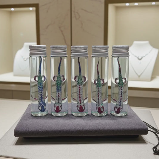 Diaphonized bejeweled skeleton specimens
