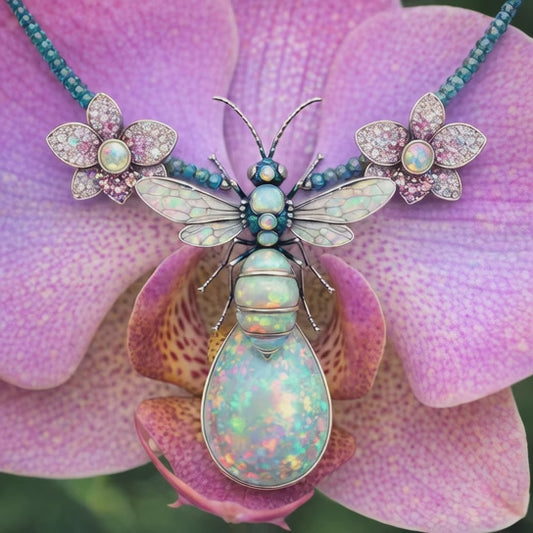 Custom designed real insect jewelry