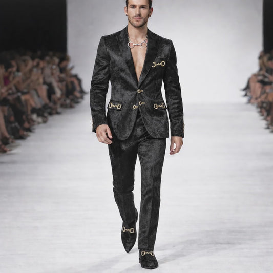 Pony Hair Mens Suit