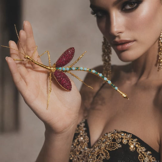 Custom Design Ethically Sourced Gemstone Insect Jewelry: A Fusion of Art, Ethics, and Nature