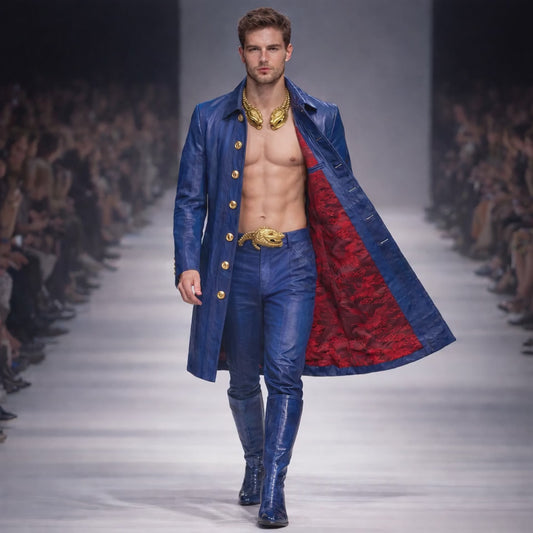 Mens Eel Leather Suit