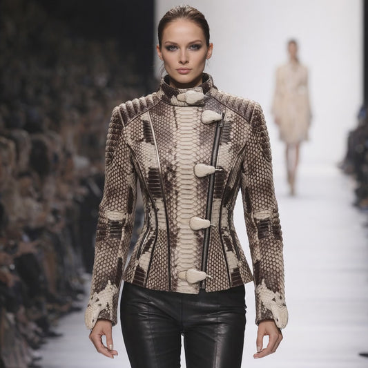 Upcycled snakeskin fashion