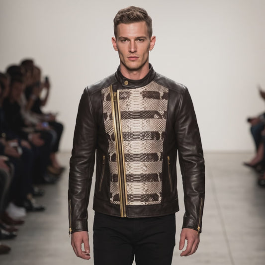 Upcycled snakeskin fashion
