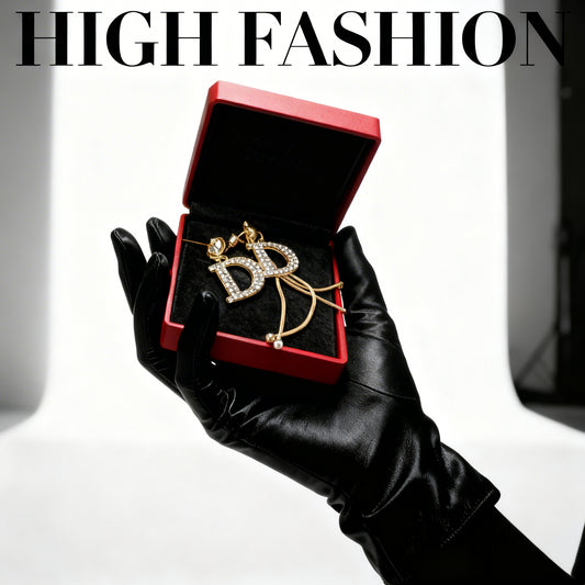 Gold Plated set of Dior earrings