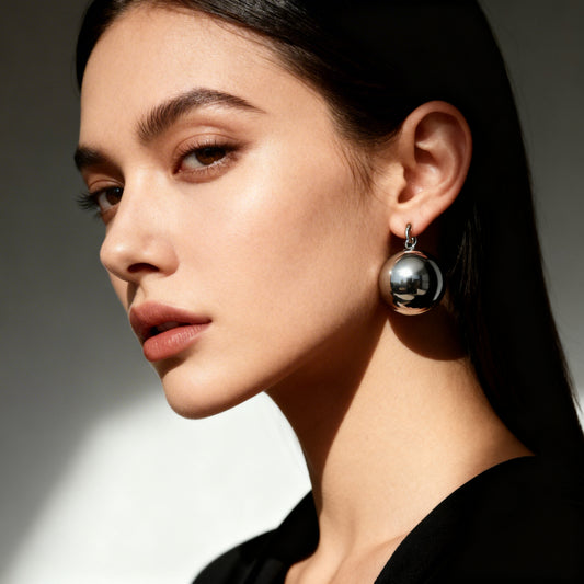 1 authentic Tiffany & co. Mexico 925 sterling silver large dome clip-on earring