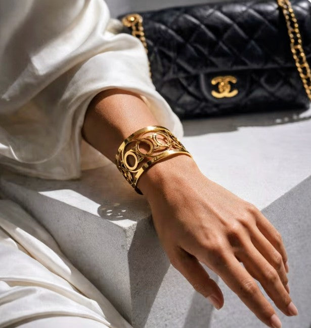 Celine Gold Cuff Bracelet