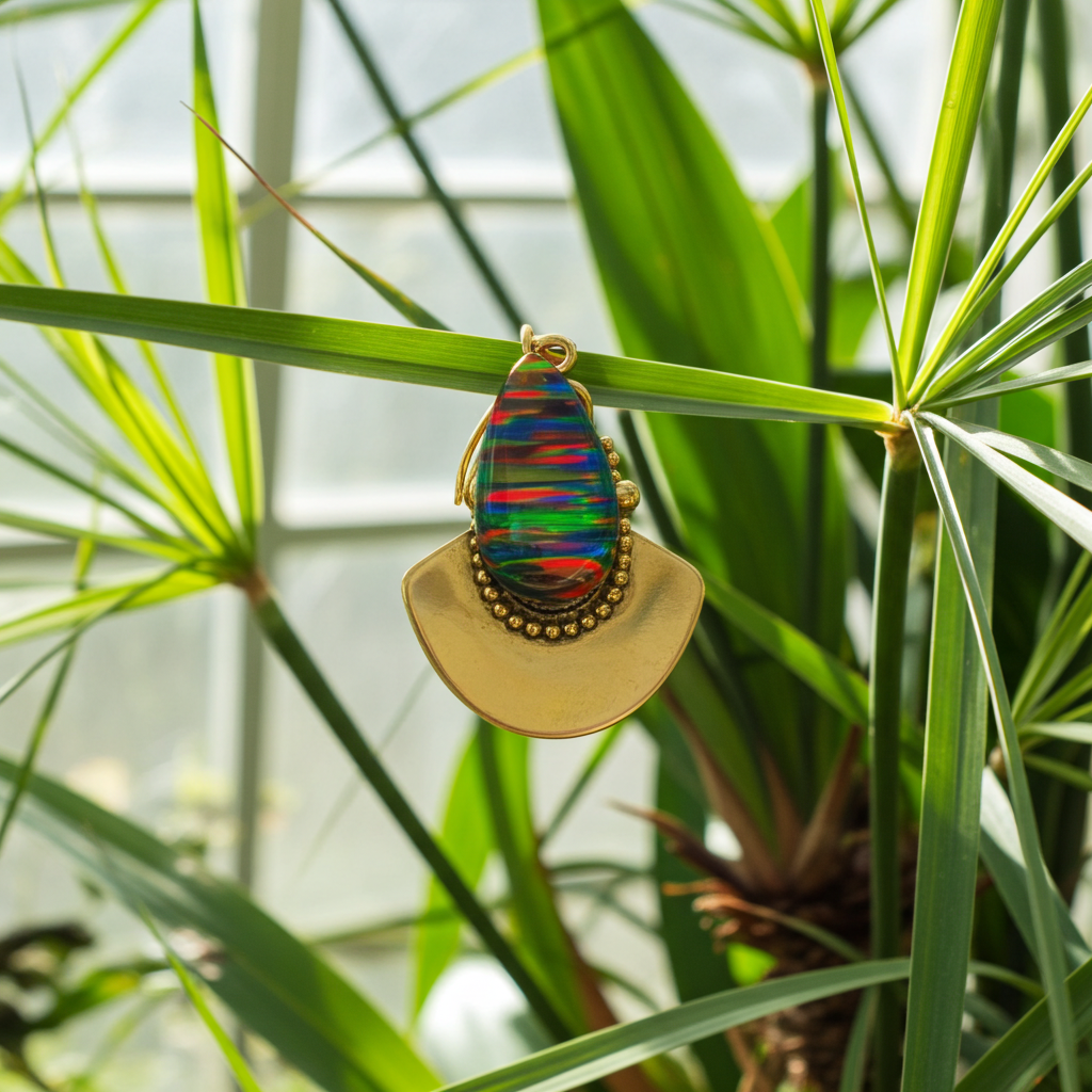 Black Opal Triplet Pendant.