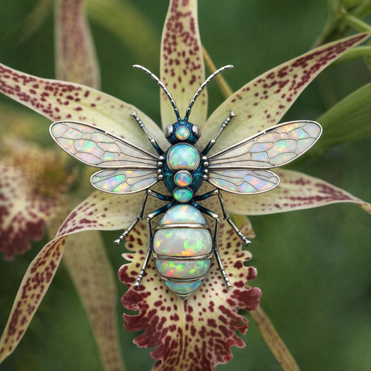 Custom designed real insect jewelry